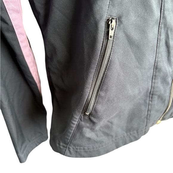 Nike Women's running jacket gray and lavender sz M 8-10 preloved - Picture 6 of 10